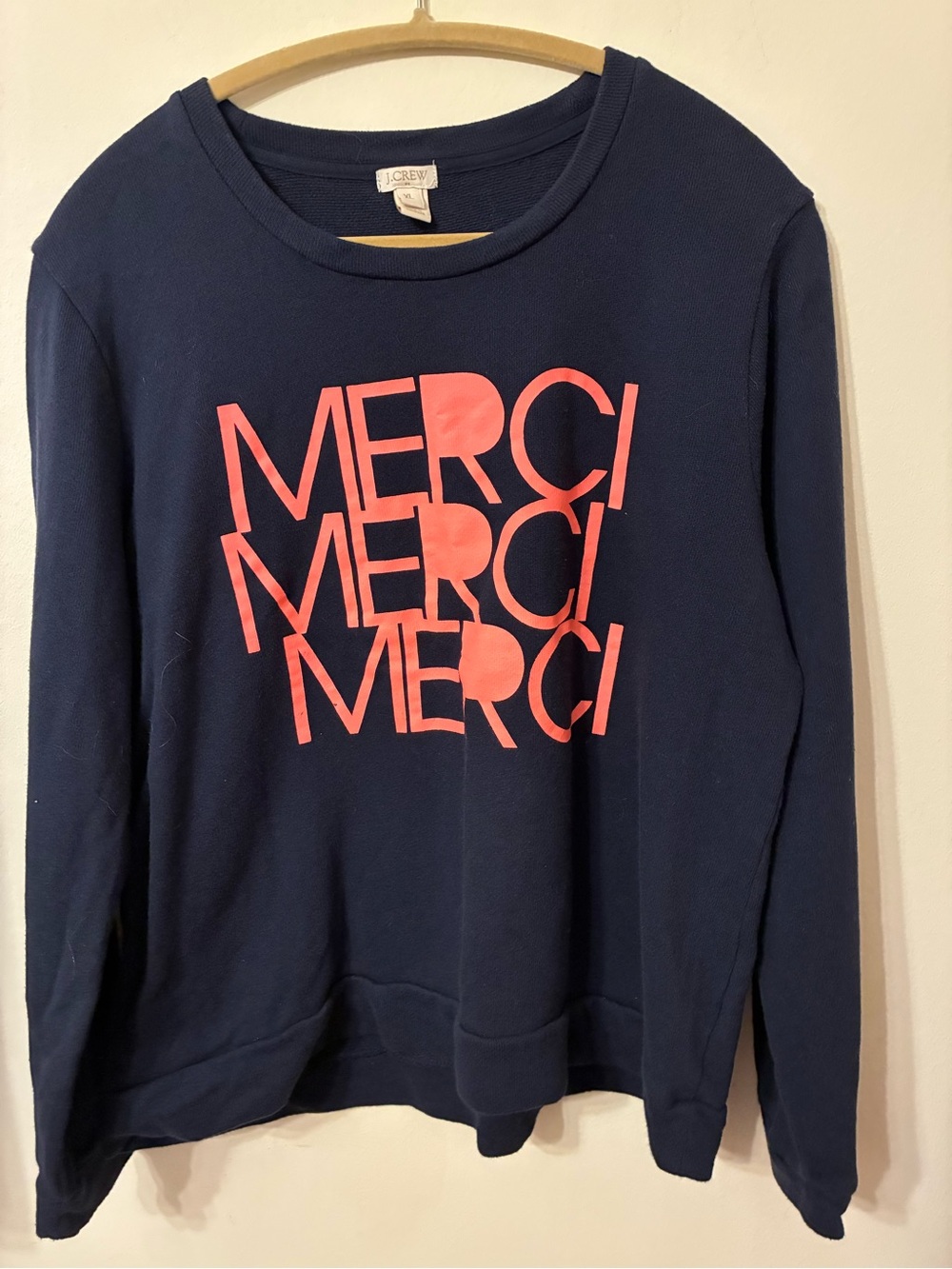 J. Crew factory XL navy sweatshirt